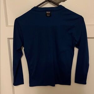 Patagonia Kids Navy Long Sleeve Capilene Tee